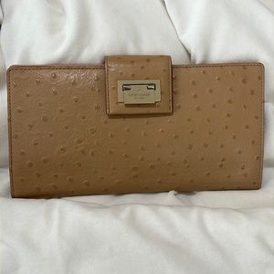 Kate spade ostrich print clutch